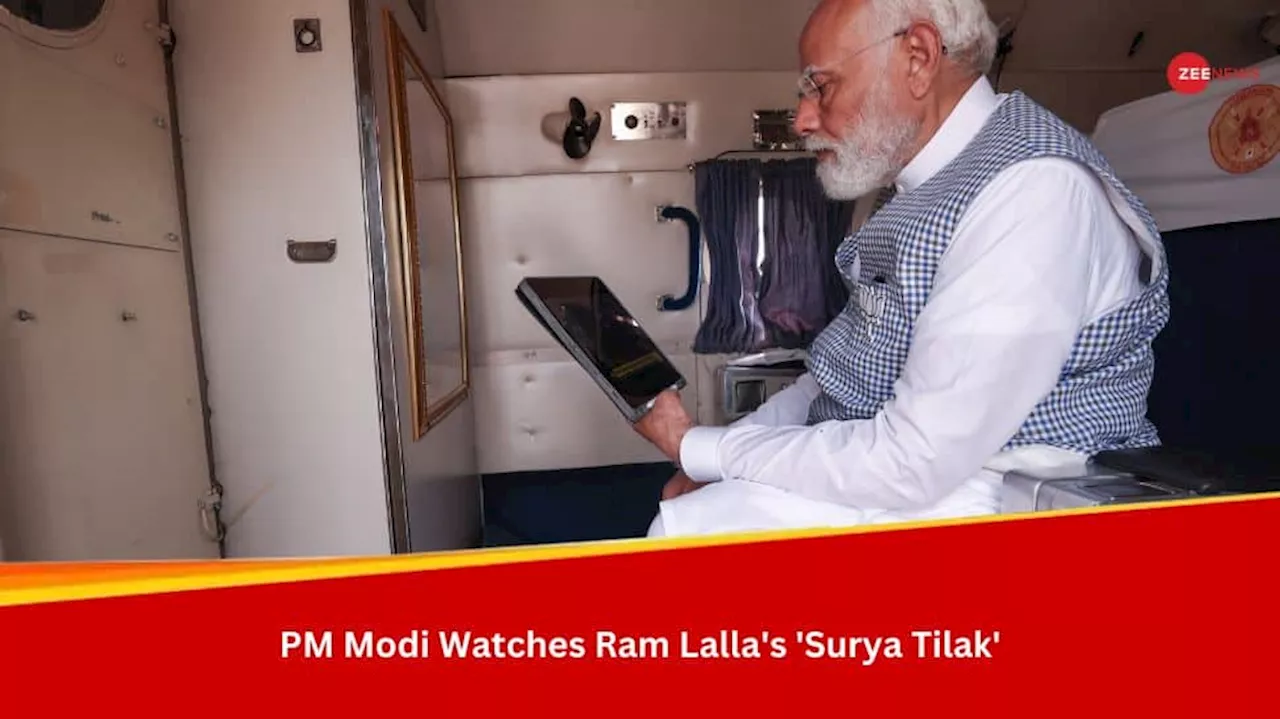 Emotional Moment: PM Narendra Modi After Watching Ram Lallas Surya Tilak On Ram Navami