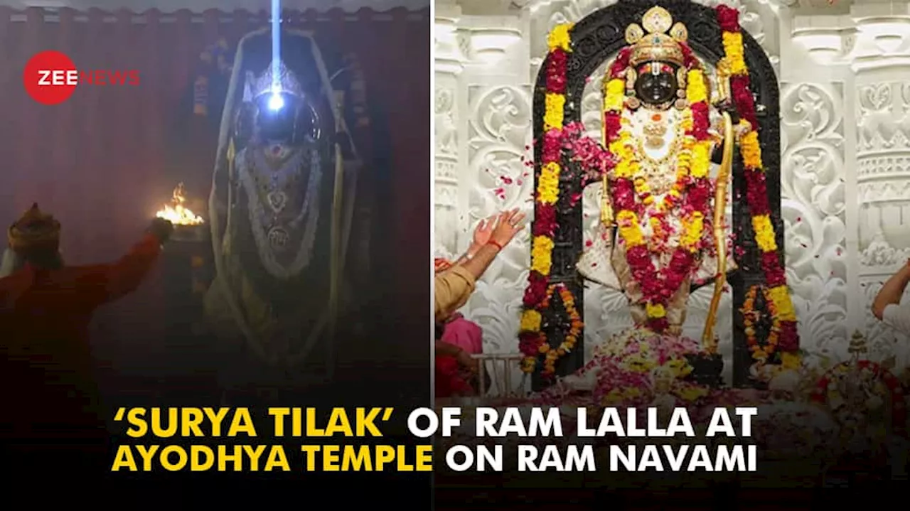 WATCH: ‘Surya Tilak’ Of Ram Lalla At Ayodhya Temple On Ram Navami