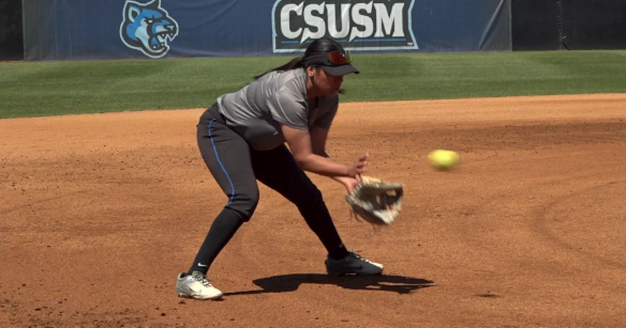 CSU San Marcos softball player makes history