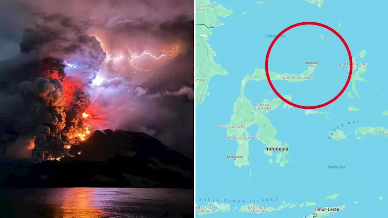 Indonesia issues tsunami alert after volcano erupts on remote Ruang Island, North Sulawesi