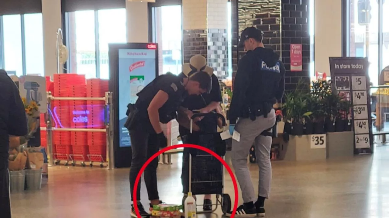 New twist after photo of ‘elderly’ Coles shopper being stopped by police sparks furious reaction