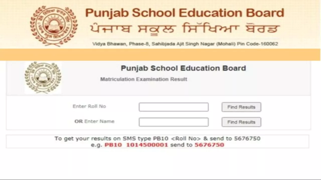 Punjab Board 10th Result 2024: ये रहा पंजाब बोर्ड 10वीं रिजल्ट चेक करने का तरीका