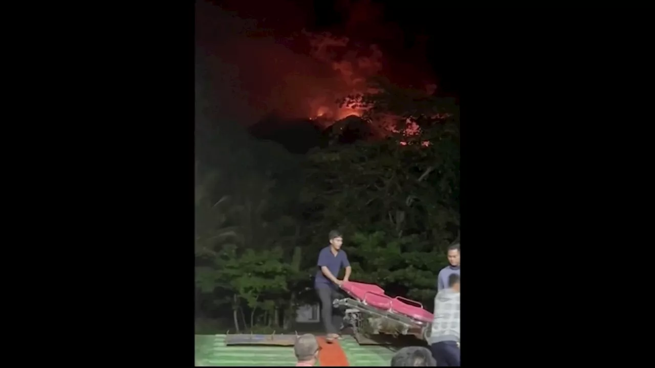 Indonesia issues tsunami alert as Mount Ruang volcano erupts on remote island