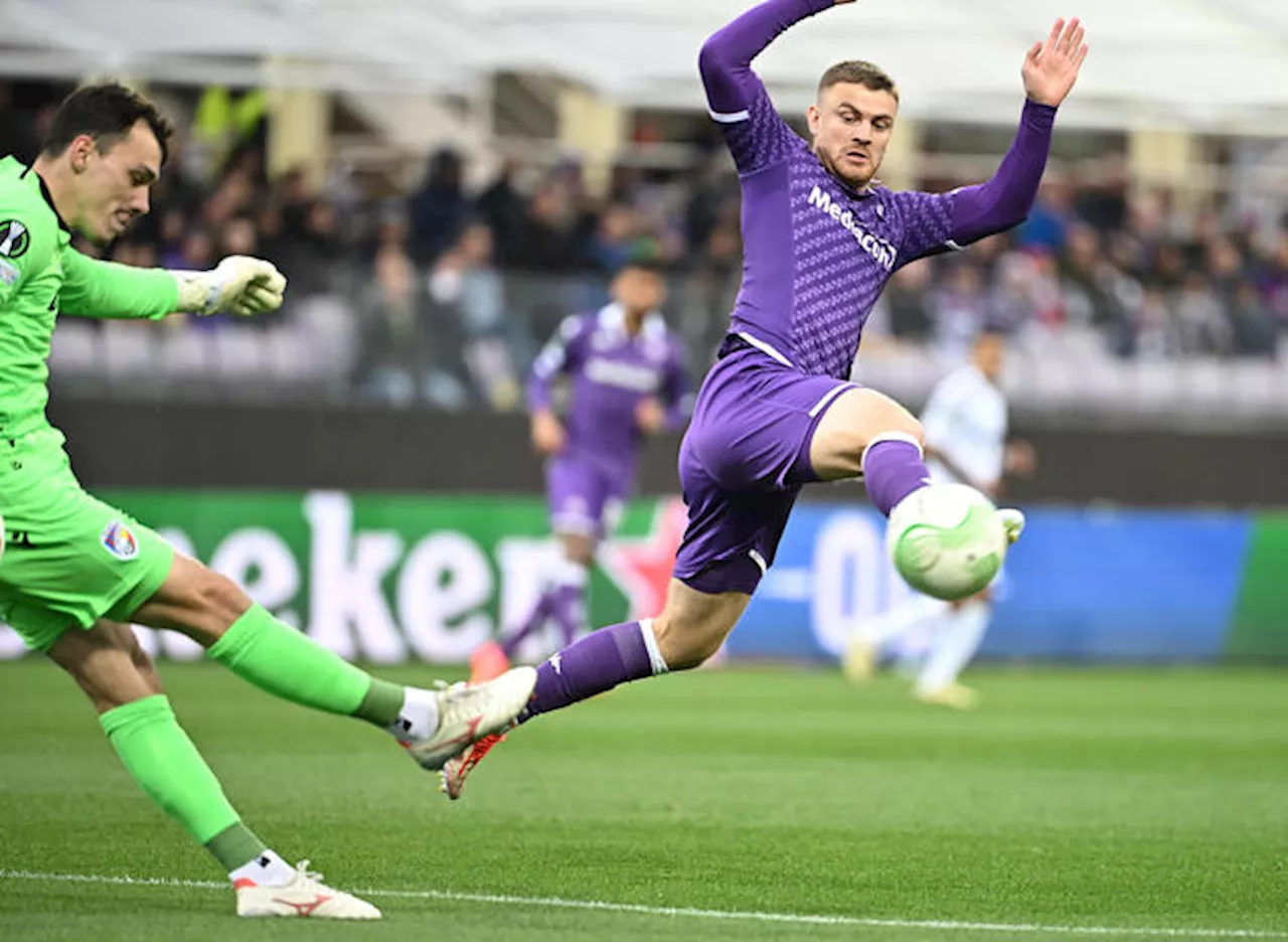 Conference League: in campo Fiorentina-Viktoria Plzen 1-0 DIRETTA e FOTO