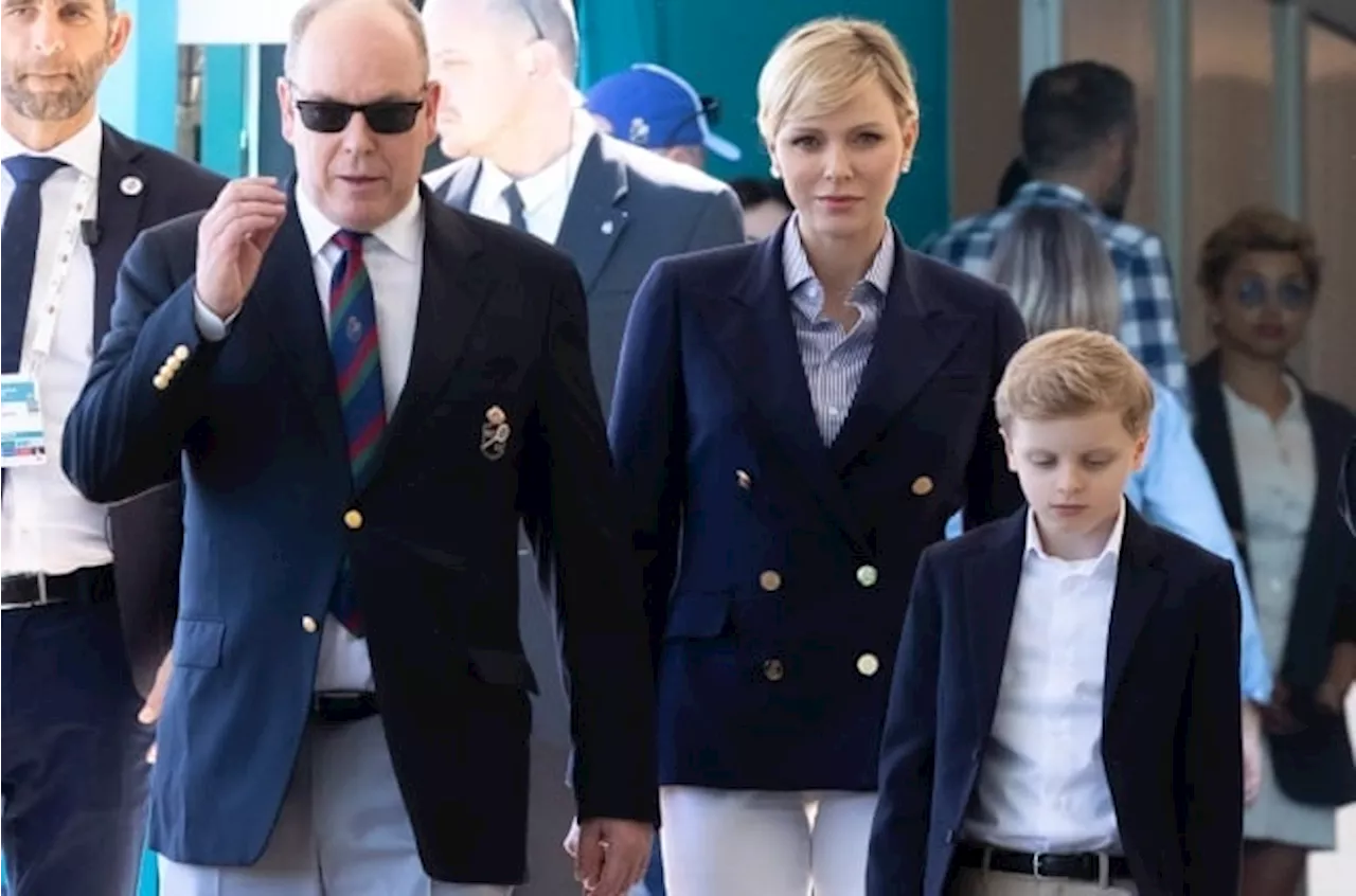 SEE THE PICS: Monaco’s royal family show off their matching fashion sense at tennis finals