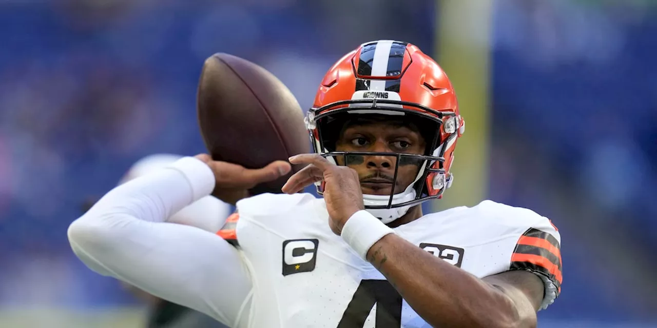 Browns pleased with QB Deshaun Watson's progress after shoulder surgery