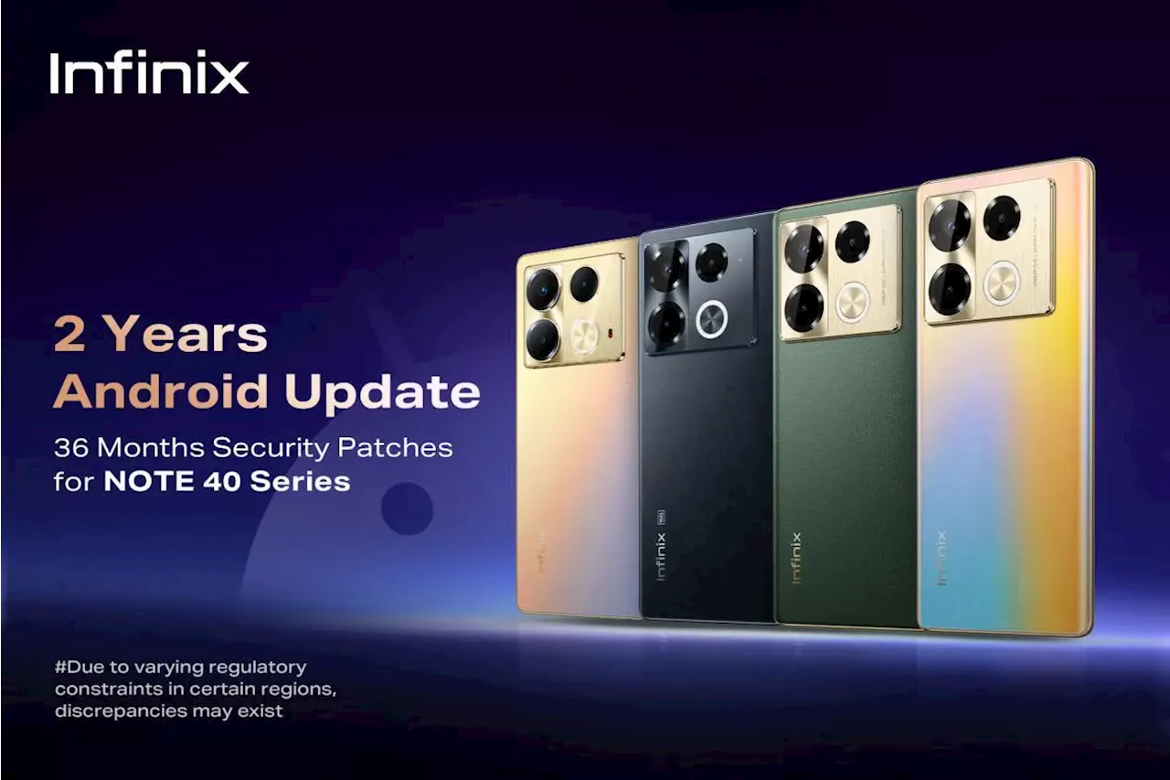 Infinix announces extended software support for NOTE 40, NOTE 40 5G models