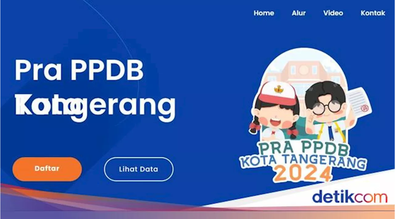 Calon Siswa SD & SMP 2024 Kota Tangerang Perlu Lakukan Pra PPDB, Begini Alurnya