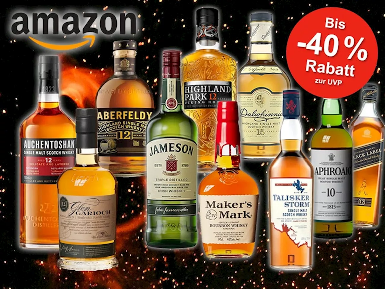 Top Whisky Angebote im Amazon Sale: Jetzt Premium-Spirituosen bis -40% reduziert