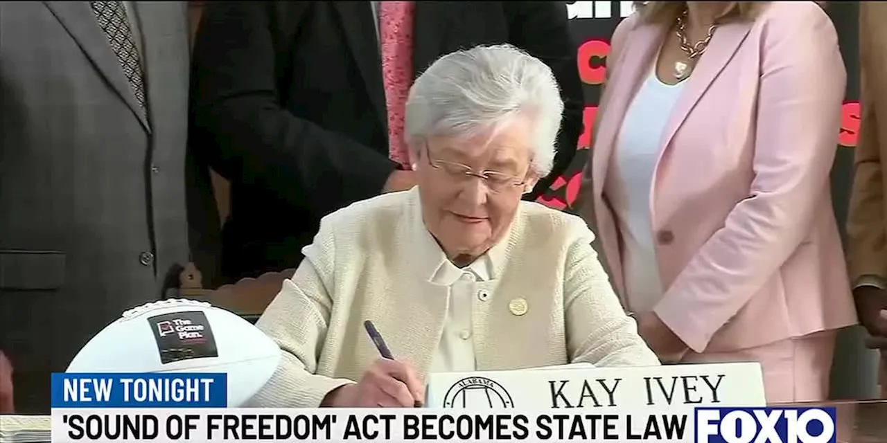 Sound of Freedom Act signed into Alabama law, increases sentence for human traffickers