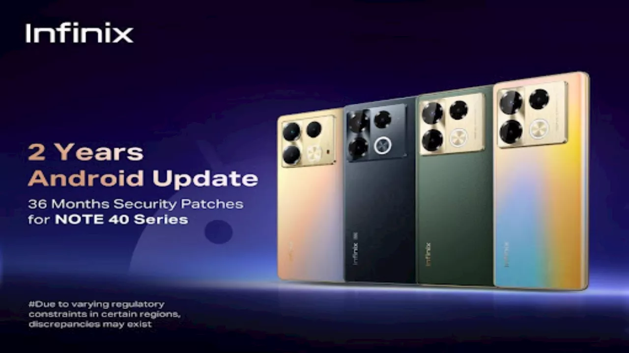 Infinix announces extended software support for NOTE 40 and NOTE 40 5G Models