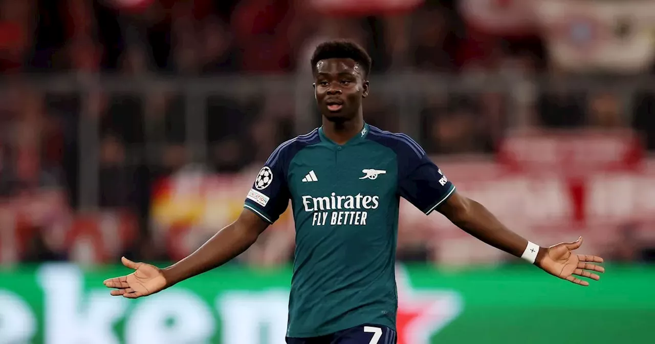 Arsenal stars issued brutal ratings as Saka given second-worst grade possible