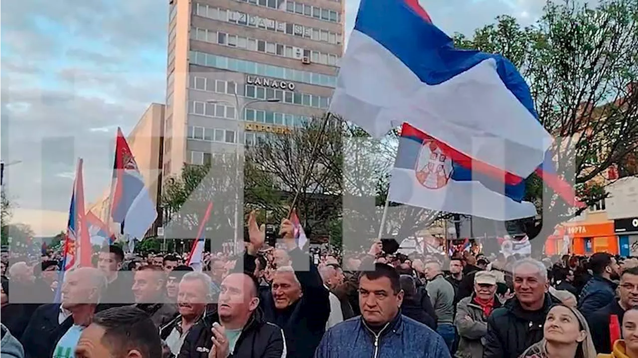 В Республике Сербской прошел митинг против резолюции о геноциде в Сребренице