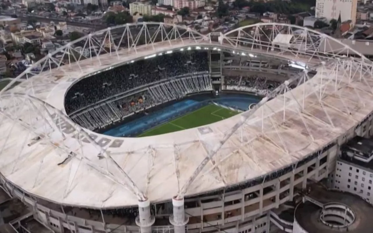 Botafogo fecha parceria com empresa para higienizar cobertura do Estádio Nilton Santos