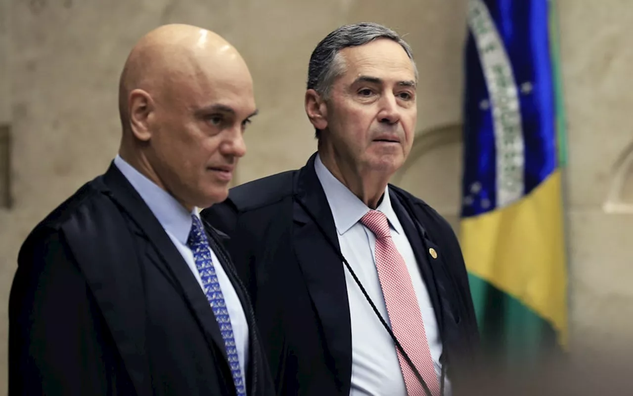 Moraes e Barroso conversam com Lira em meio a tensão entre STF e Congresso