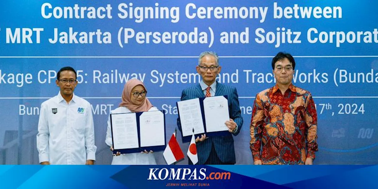 Perusahaan Jepang Garap Sistem Perkretaapian dan Rel MRT Bundaran HI-Kota