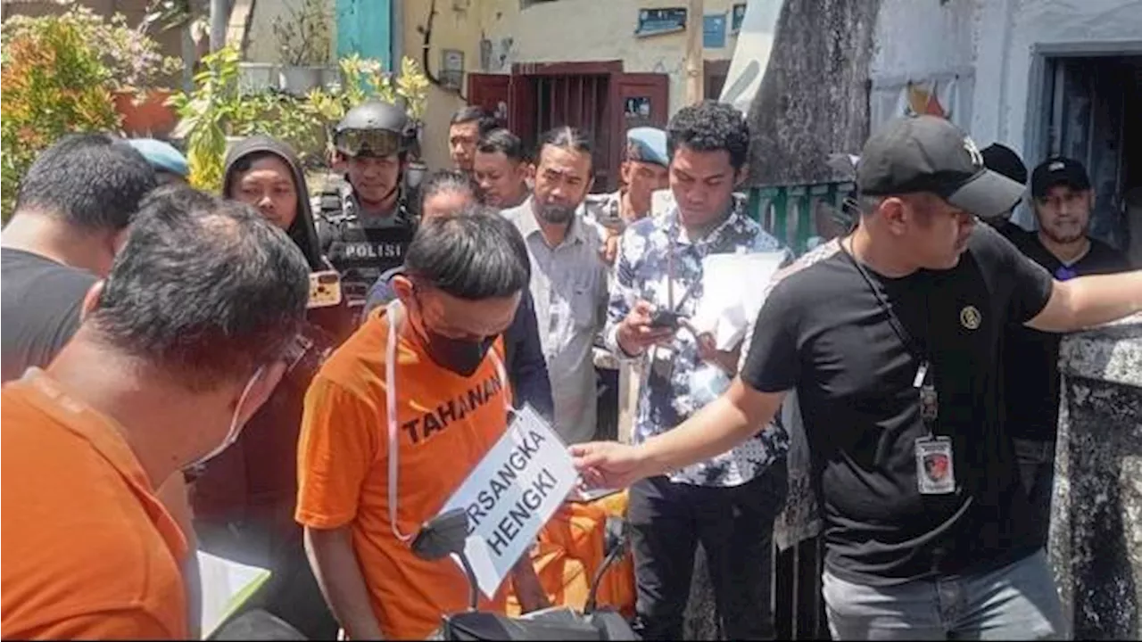 Rekonstruksi Pembunuhan Istri di Makassar, Pelaku Aniaya Korban 3 Kali Selama 3 Hari hingga Tewas