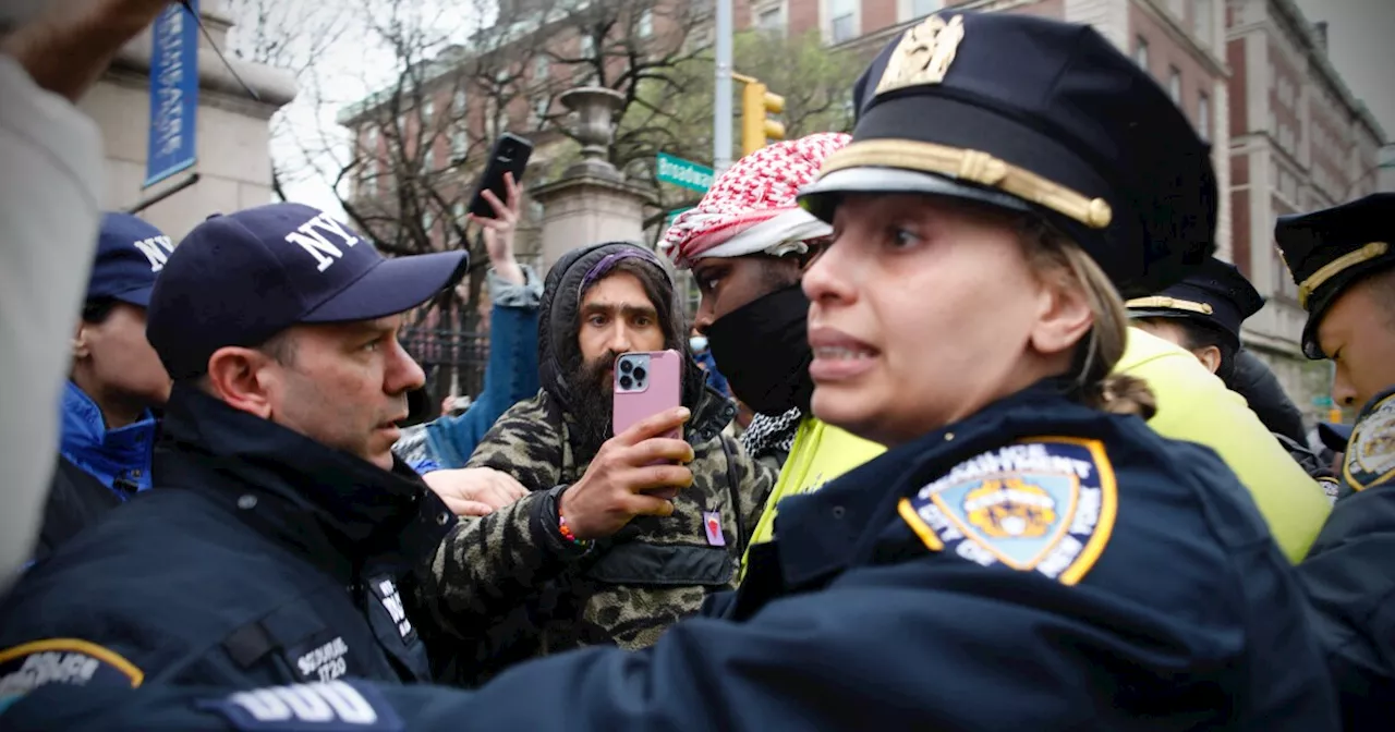 NYPD breaks up pro-Palestinian protest at Columbia University