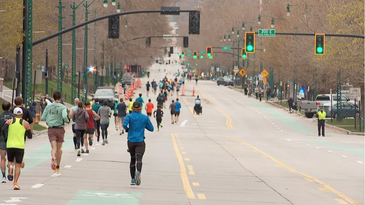 What streets will be closed for 2024 Salt Lake City Marathon?