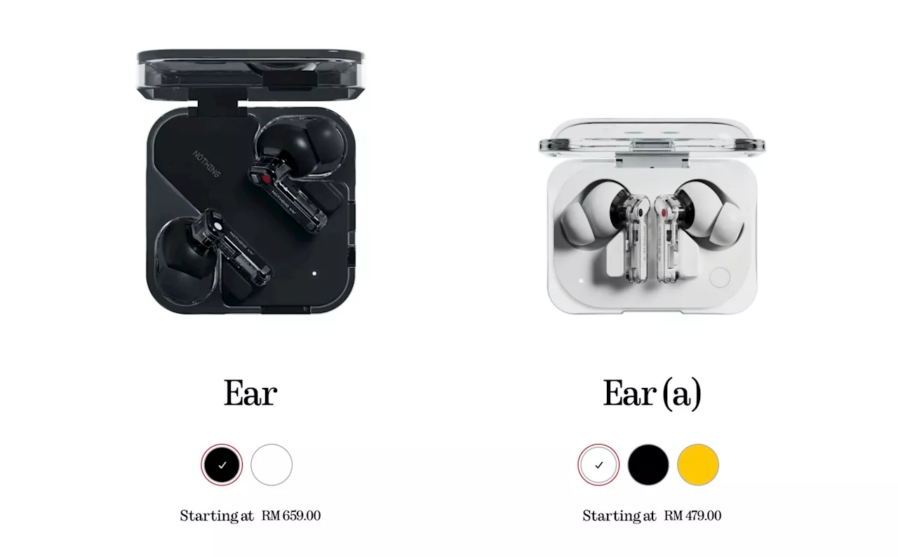 Nothing Ear And Ear (a) Now Official; Price Starts From RM479