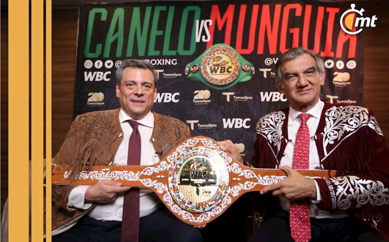 Canelo Álvarez vs Munguía: CMB presenta cinturón conmemorativo para pelea