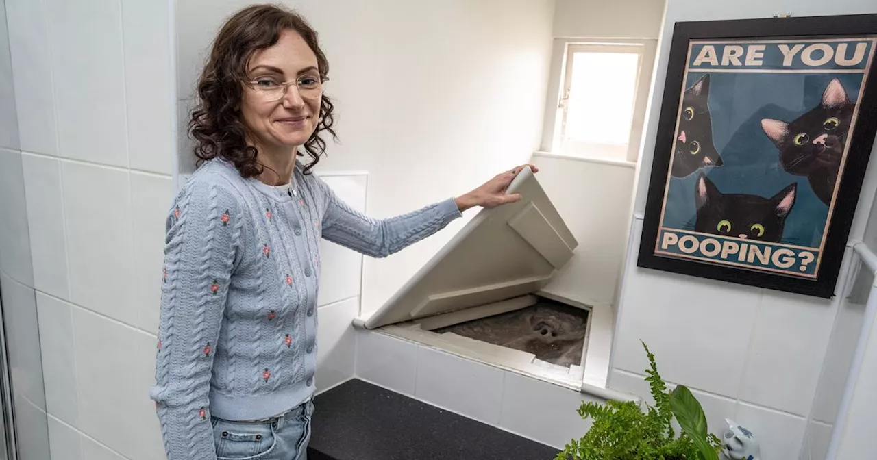 Couple find 'ghoulish' figure hidden above toilet in their 700-year-old home