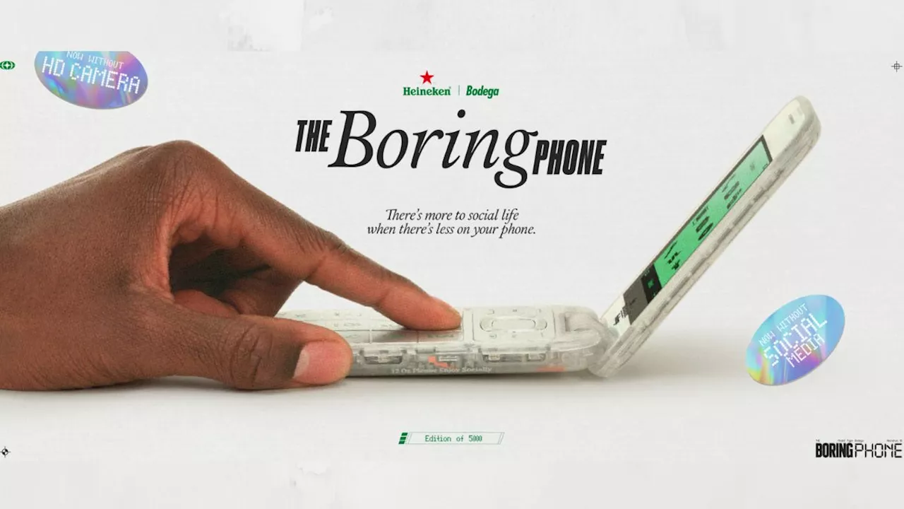 «The boring phone», el móvil de Heineken que destaca por no tener nada