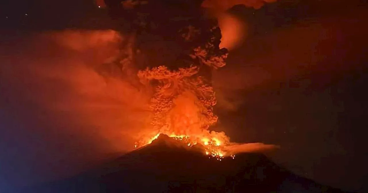 Tsunami-Warnung nach heftigem Vulkanausbruch in Indonesien