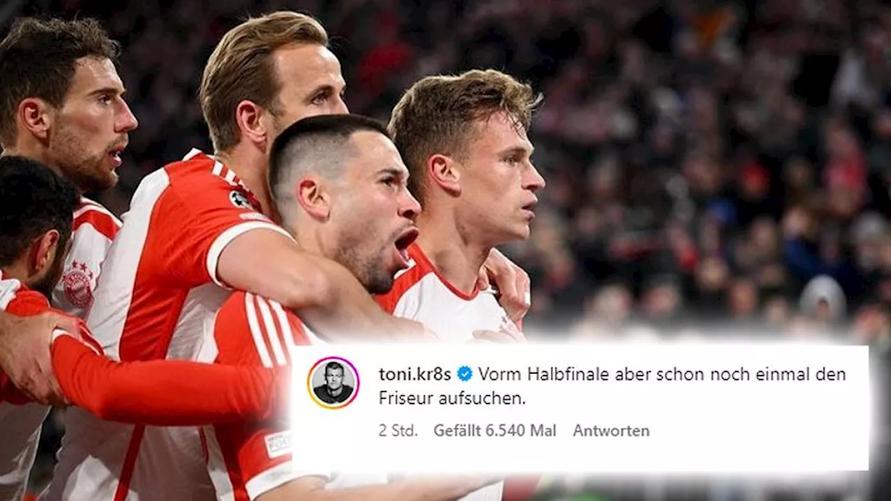 Fußball-Stars auf Social Media: Vor CL-Halbfinale - Kroos empfiehlt Kimmich Friseurbesuch