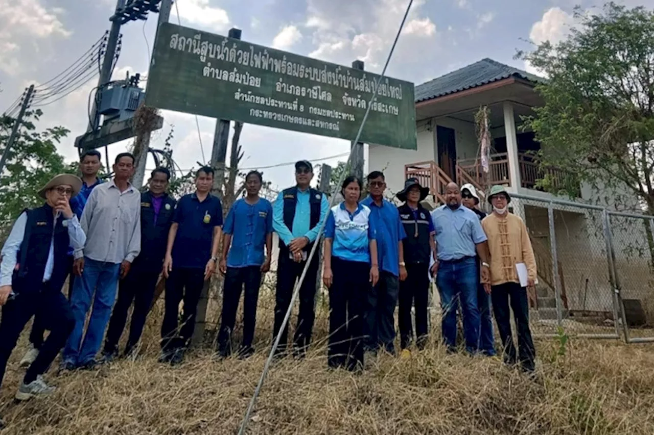 กรมชลฯ-ท้องถิ่นศรีสะเกษ เร่งสำรวจซ่อมสถานีสูบน้ำบ้านส้มป่อยใหญ่