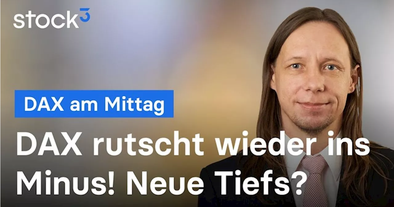 DAX-Analyse am Mittag - Direkt zum Ziel?