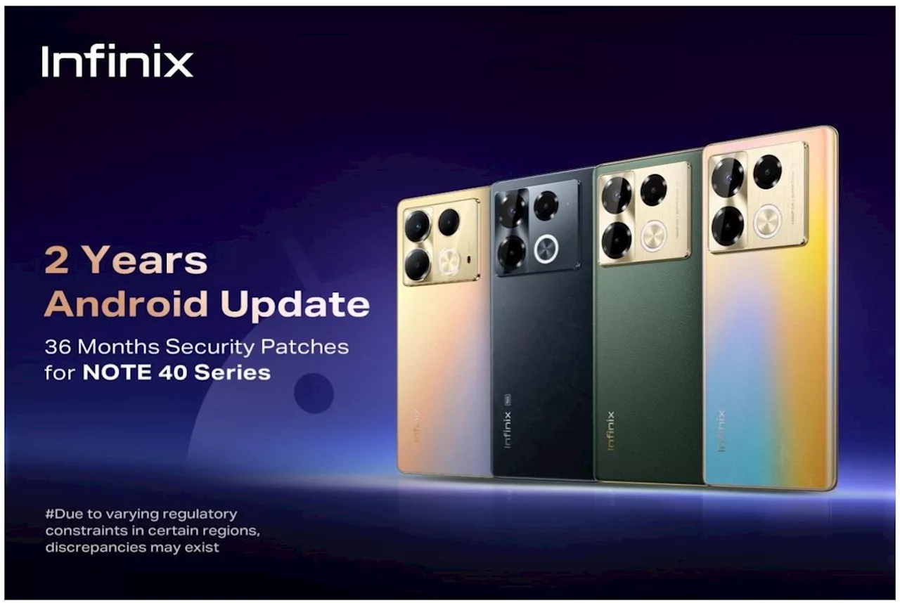 Infinix announces extended software support for NOTE 40 and NOTE 40 5G models