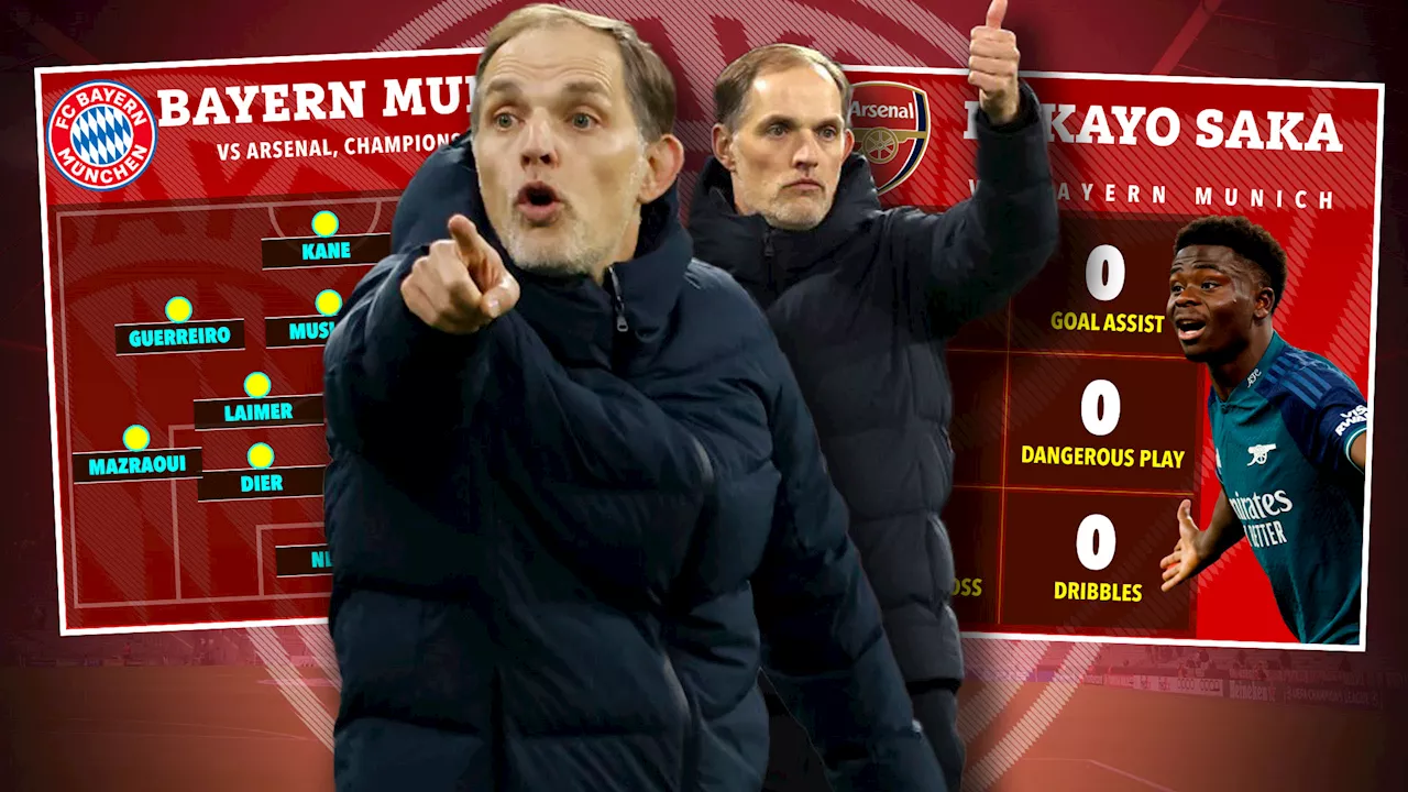 How Thomas Tuchel’s genius tweak to Bayern starting XI nullified Arsenal attack and ‘took Bukayo Saka out o...