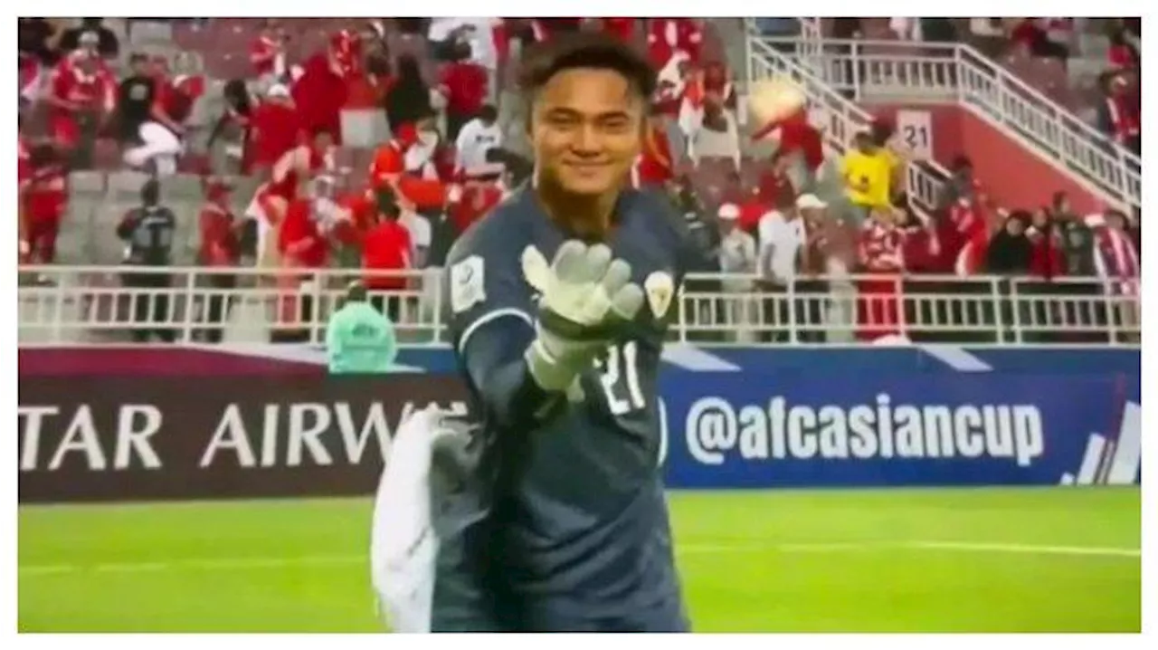 Pose Ernando Ari ala Bruce Lee, Tangan Cekatan Kiper Timnas Indonesia Guncang Piala Asia U23 2024