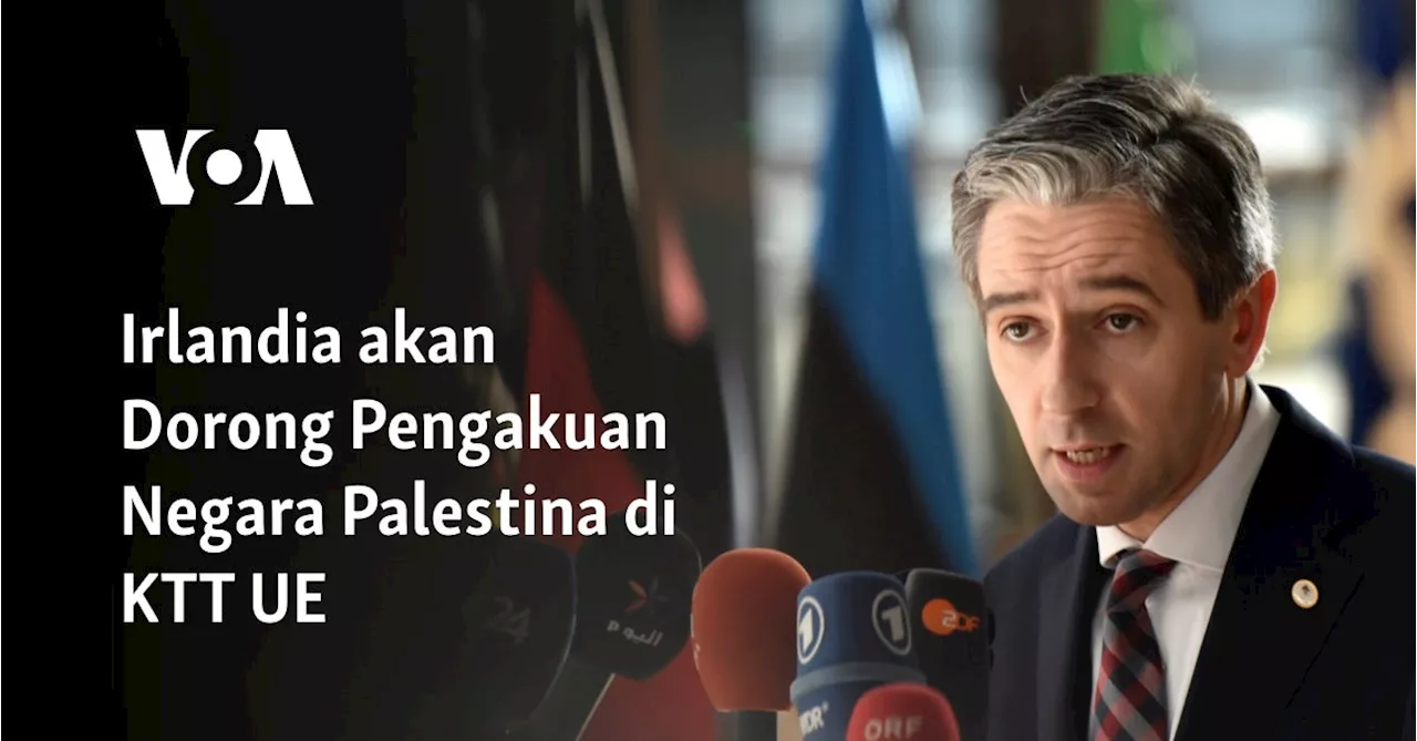 Irlandia akan Dorong Pengakuan Negara Palestina di KTT UE