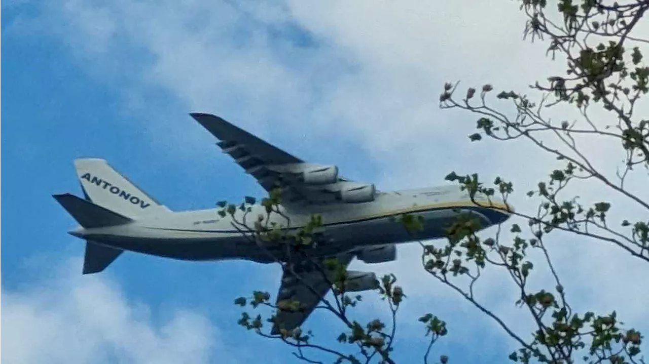 World's largest plane spotted over South-Central Pennsylvania