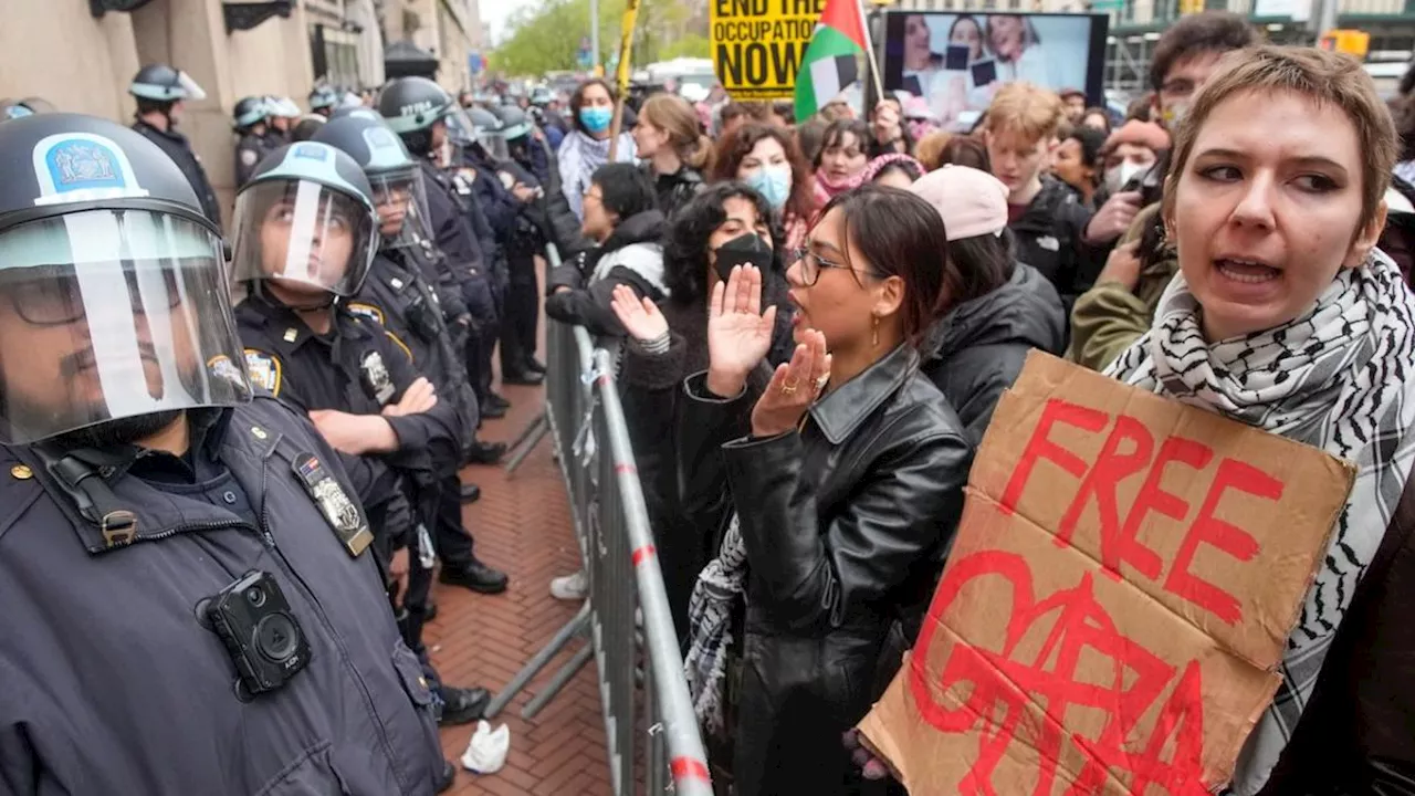 Pro-Palestinian Protesters Detained at Columbia University