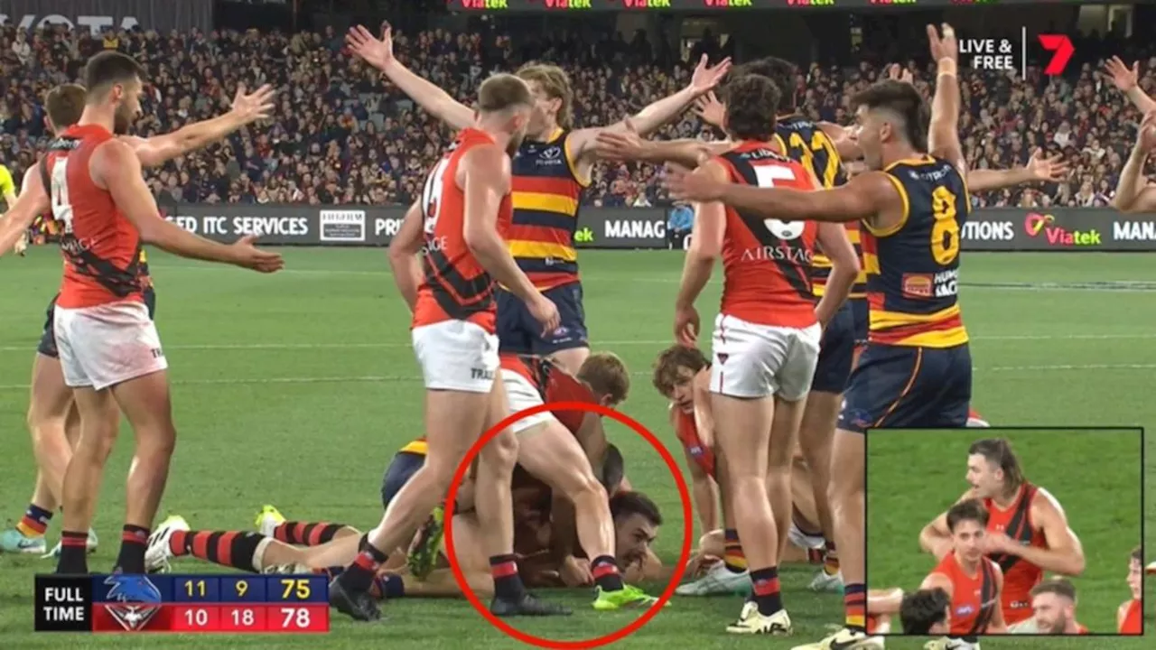 AFL thriller decided by icy last-second umpiring decision that goes in favour of Sam Draper