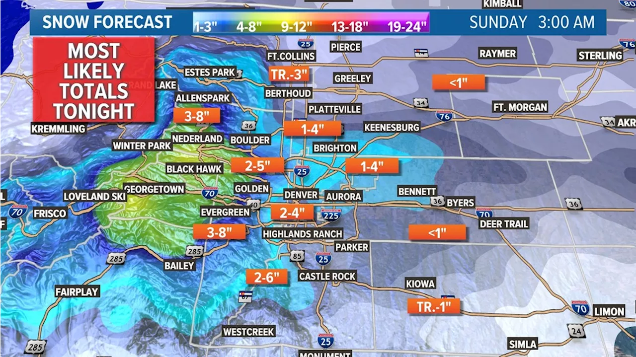 Denver could see significant spring snow Saturday