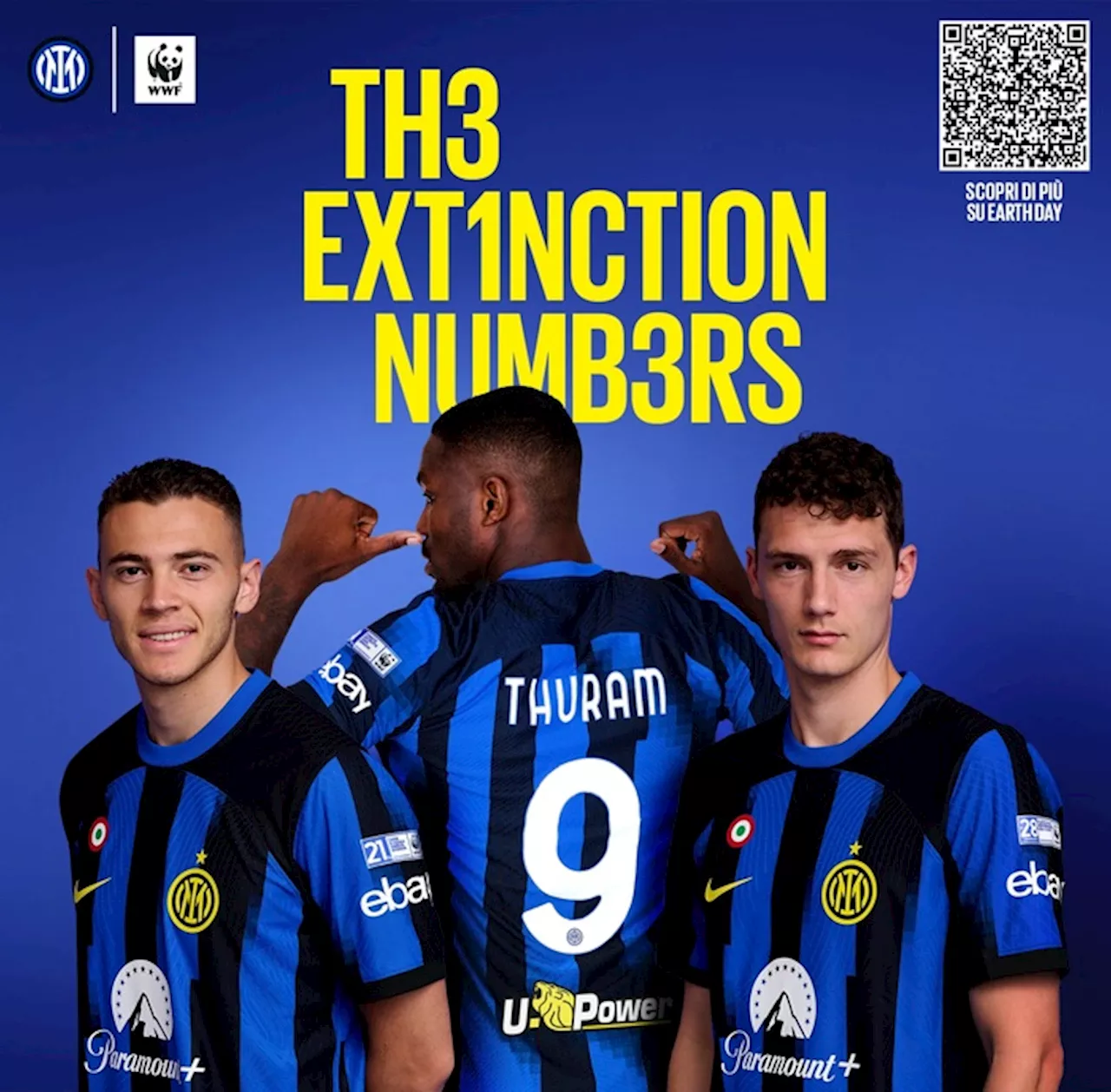 Inter al derby coi numeri della crisi climatica sulle maglie