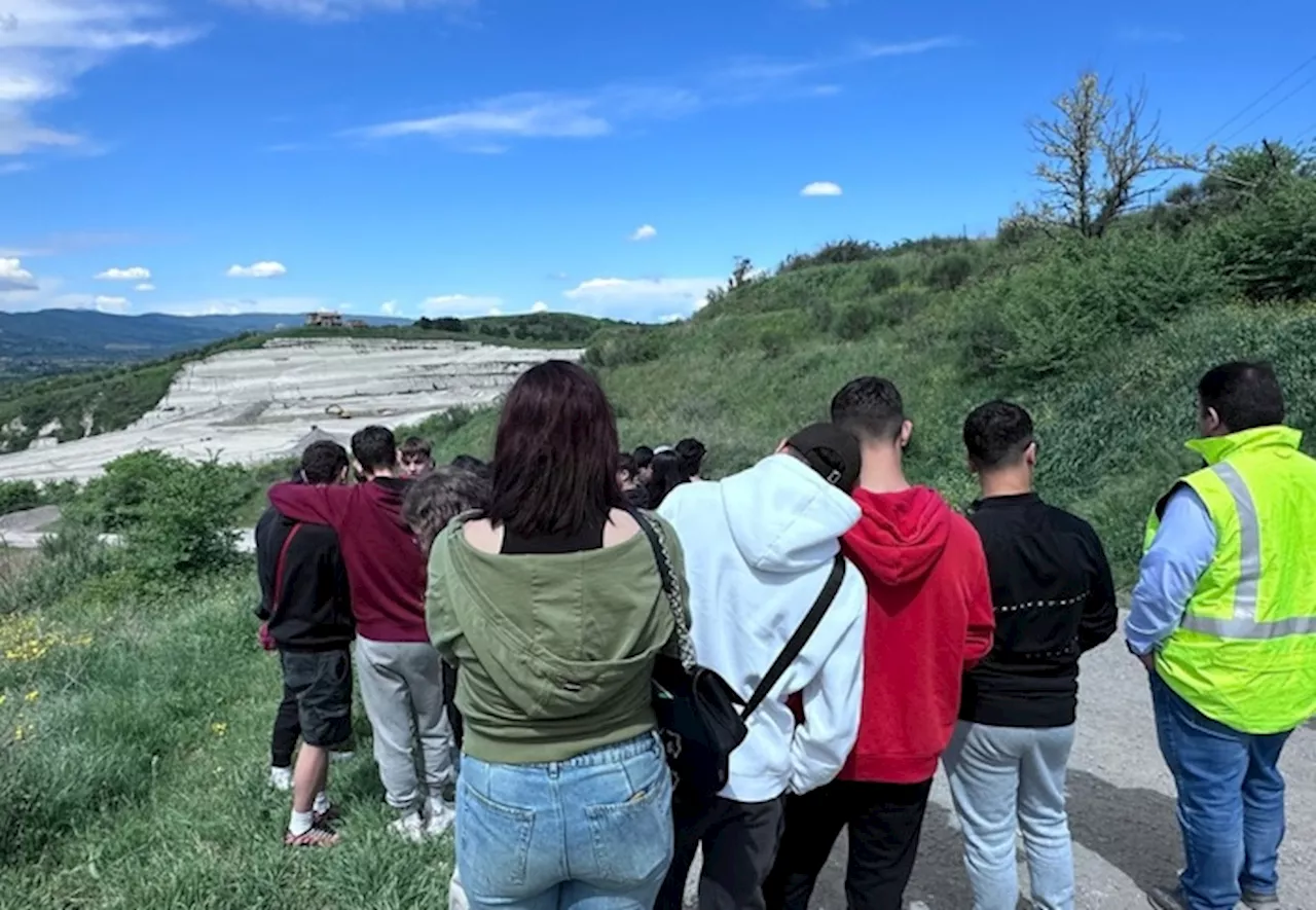 Studenti in visita al polo di trattamento rifiuti di Orvieto