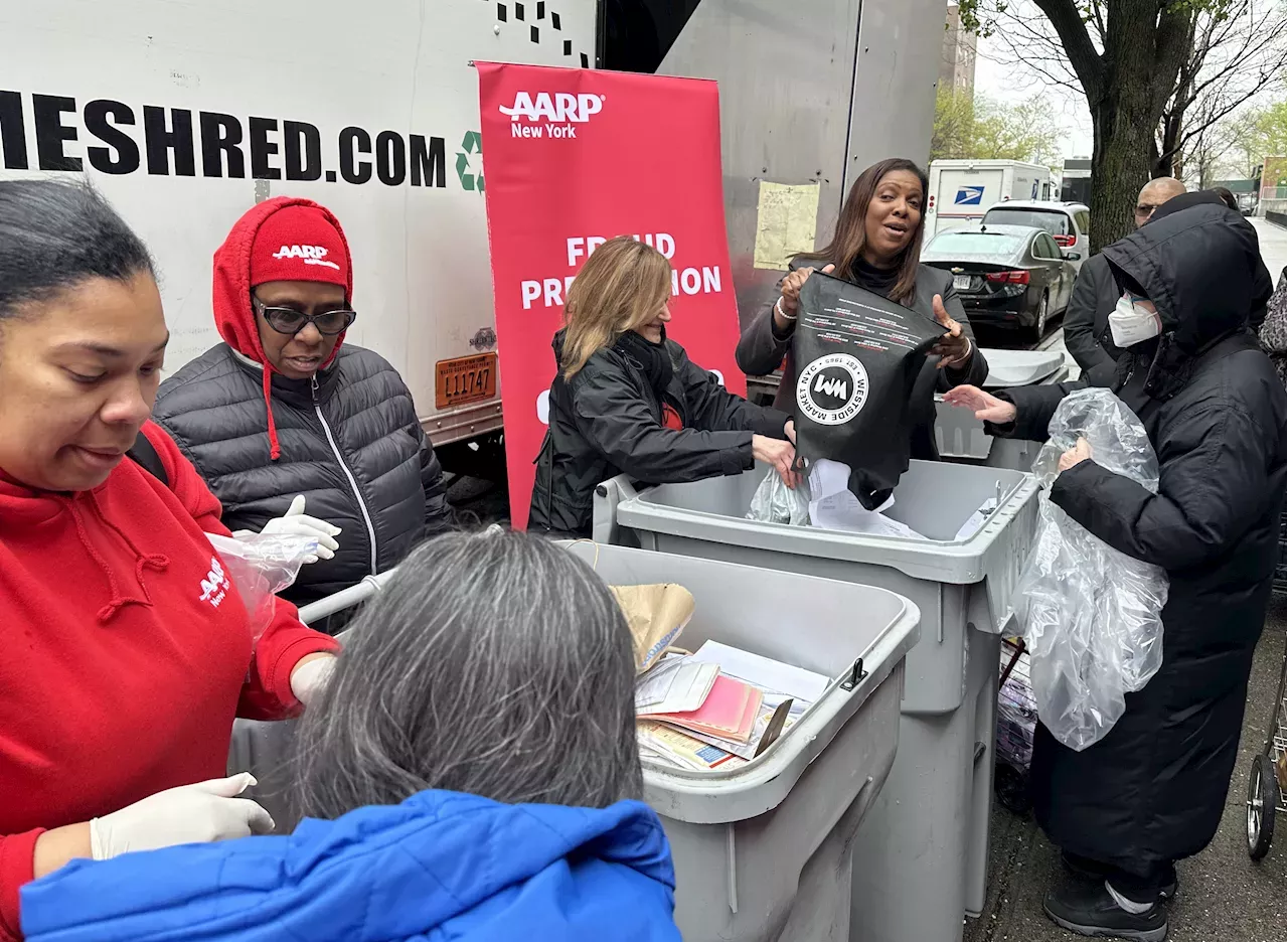 AARP and NY Attorney General launch free shredding events across New