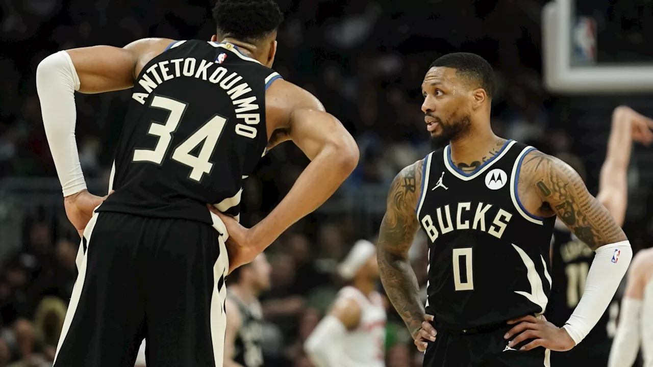 Lillard practices fully and Antetokounmpo remains out of live drills as Bucks prepare for playoffs