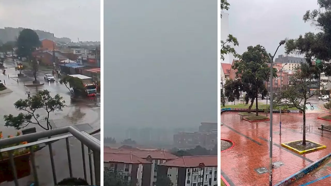  Fuertes lluvias en varios puntos de Bogotá: 10 localidades están ‘bajo el agua’