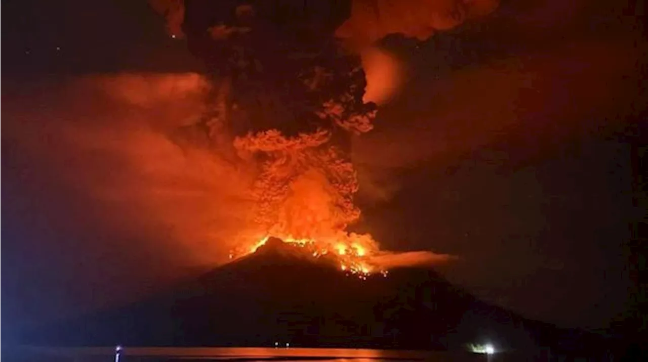 Kondisi Terkini Erupsi Gunung Ruang, Waspada Potensi Tsunami Masih Ada