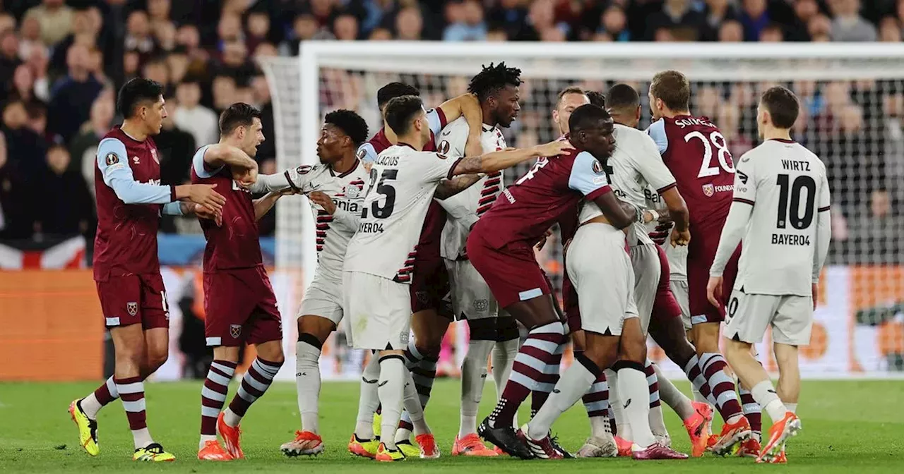 Michail Antonio faces Uefa ban after attack on referee following West Ham exit