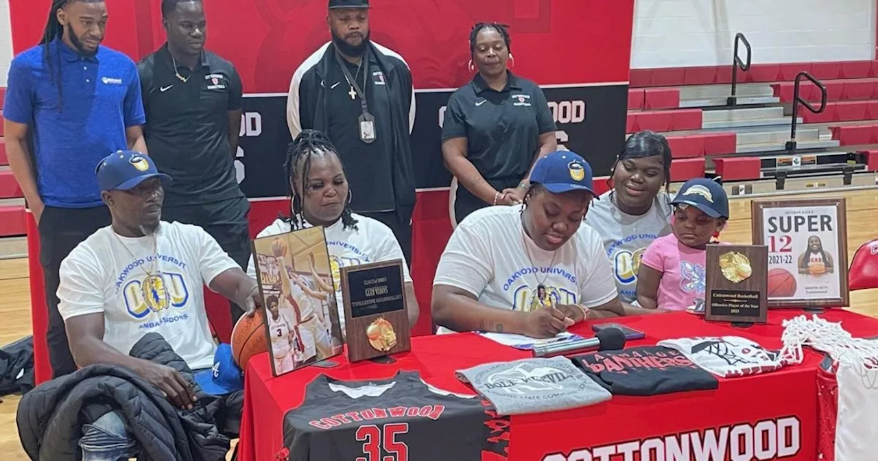 Cottonwood basketball player Saniya Keys signs with Oakwood University