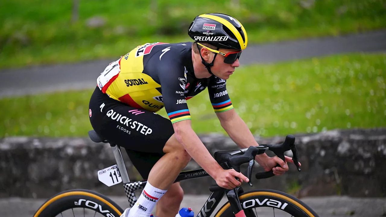 Remco Evenepoel après sa chute : 'Je suis dans les temps pour le Tour'