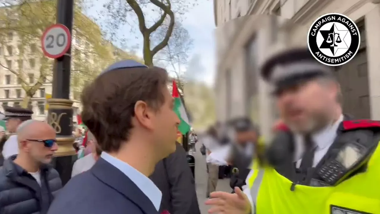 'You're quite openly Jewish': Met apologises after comment by officer near pro-Palestine demo