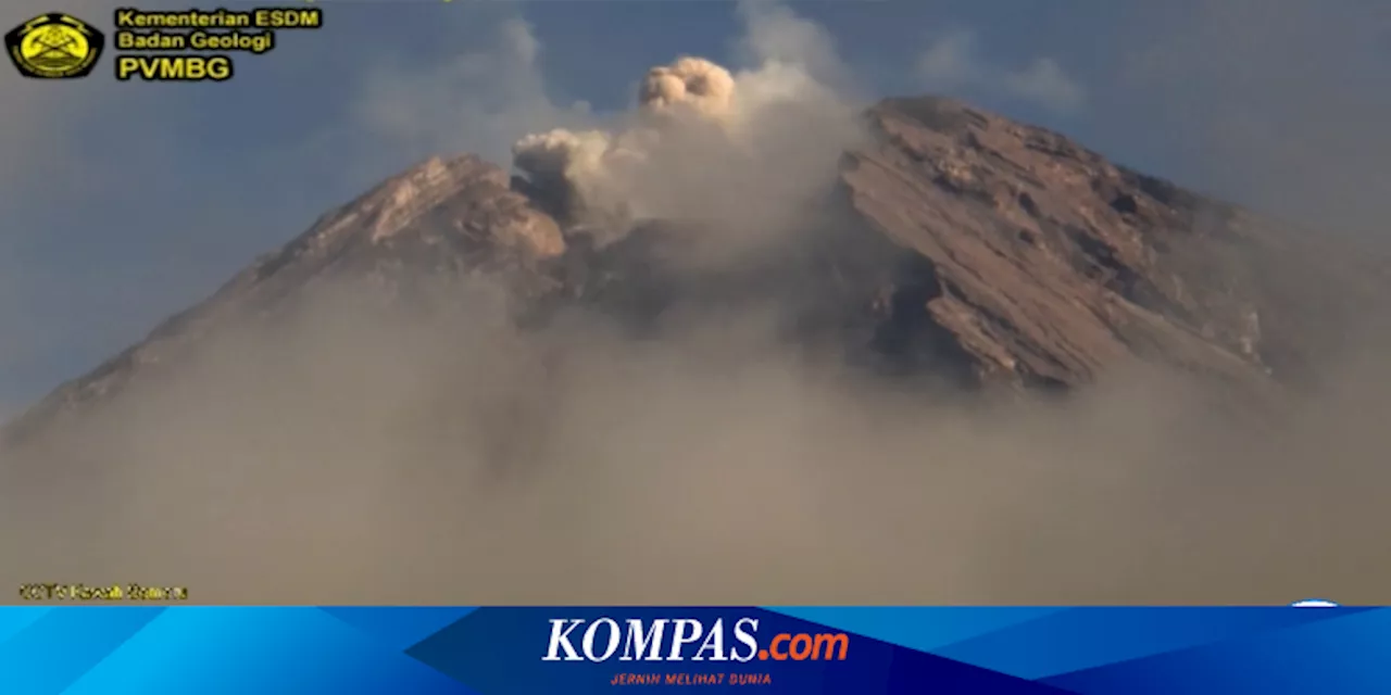 Gunung Semeru 2 Kali Erupsi, PVMBG: Masih Berstatus Siaga